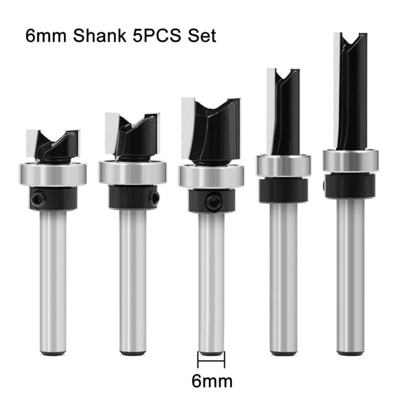 EpheyFIF Flush Trim Router Bit Advanced Grinding Technology Compatible with Wood and Mdf 6mm