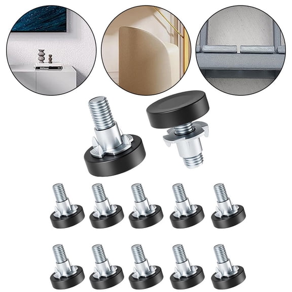 EpheyFIF Furniture Stabilizers Set Of 12 with Adjustable Heights for Wobbly Furniture