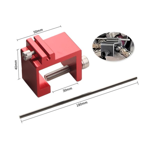 EpheyFIF Motorcycle Motorbike Chain Sprocket Alignment Tool Metal Chain Positioning Tool Accessories Easy To Use Red