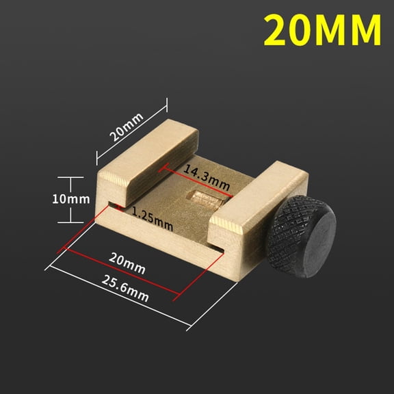 EpheyFIF Multi-Size Ruler Locator Construction Angles Line Marker 29mm Positioning Limit Block Lightweight Carbon Steel 20mm