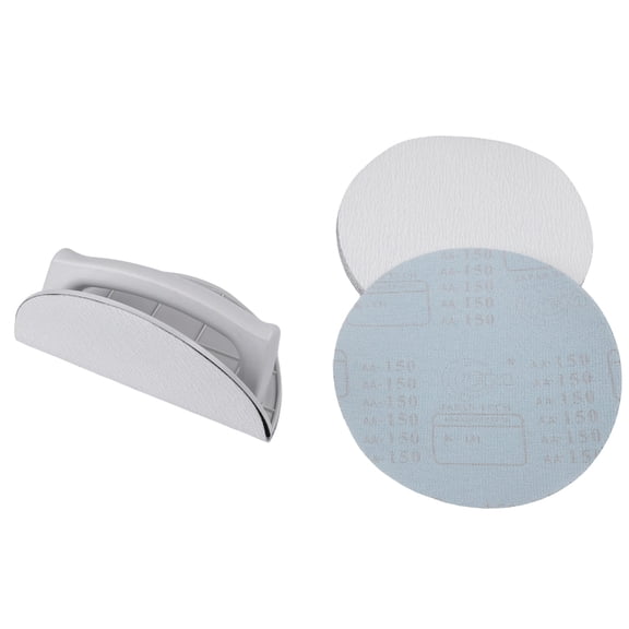 EpheyFIF Multifunctional Semicircular Corner Sanding Tool with 10 Sandpaper Sheets 4