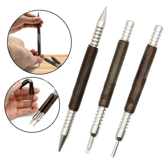 EpheyFIF Nail Setter Tool Spring Tool Center Pin Punch Non-Slip Surfaces High-Quality Materials Narrow Space Design Home Repair
