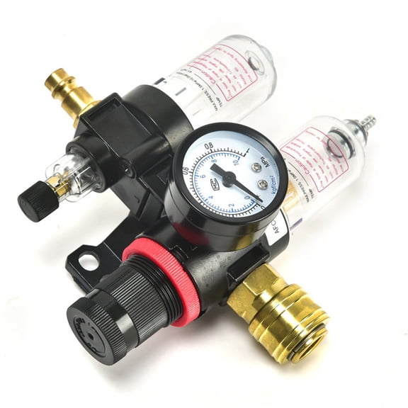 EpheyFIF Oil Water Separator and Air Compressor Regulator Afc2000 with G1/4In Meter for Effective Air Treatment and Pressure Accuracy