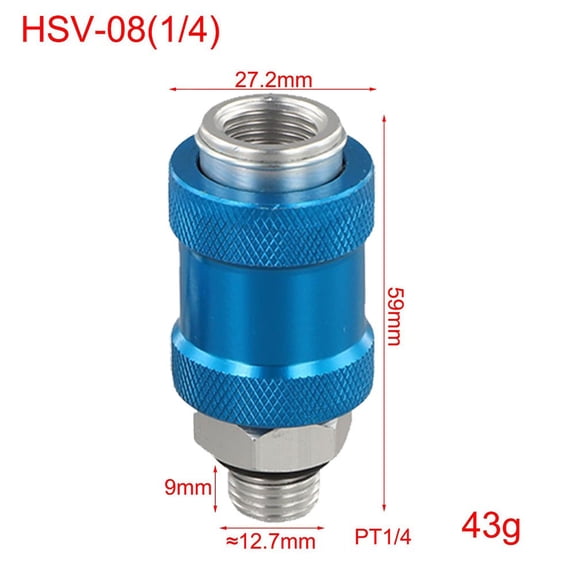 EpheyFIF Pneumatic Slide Valve Aluminum Material Easy Operation G1/8 1/4 3/8 1/2 Thread Hsv-08