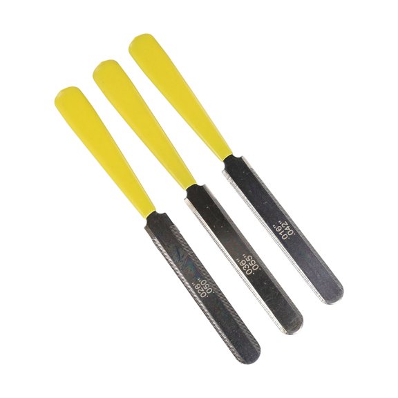 EpheyFIF Precision Fretting and Slotting with The 3Pcs Set Guitar Nut Files Fret Crowning Tool Kit Essential Luthier Repair