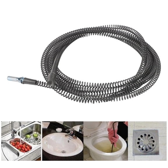 EpheyFIF Spring Pipe Dredging Drain Cleaner Electric Drill Connector Pipeline Clogged Remover Tools Spring Pipe for Kitchen