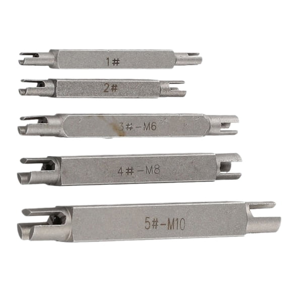 EpheyFIF Transition M M Screw Tap Extractor Double Ended Tap Pcs Silver Alloy Steel As Pictures Show Multiple Needs Note