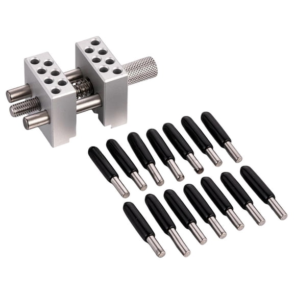 EpheyFIF Vise Stainless Steel Clamp Handheld for Mini Model Making Fixed Crafts Watches Silver