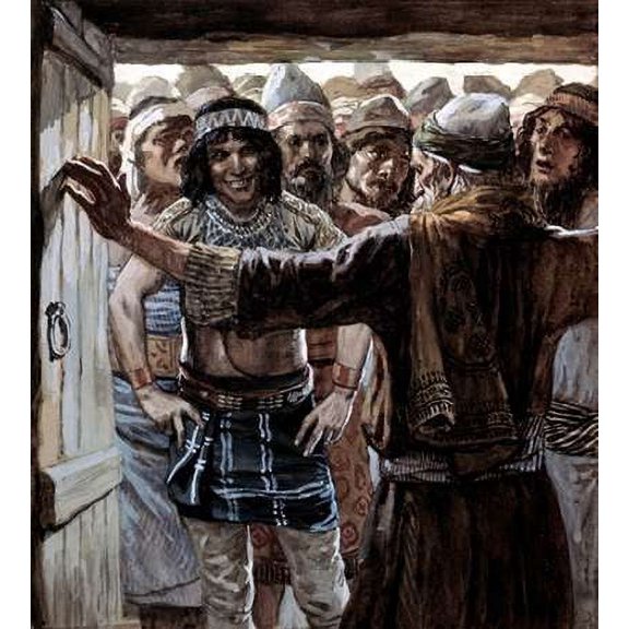 Ephramites Wish To Know The Levite Poster Print by James Tissot (12 x 12)