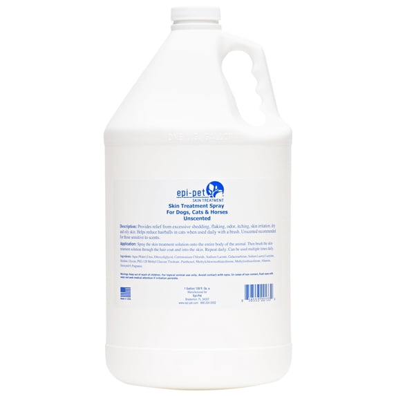 Epi-Pet Skin & Coat Enrichment & Treatment Natural Conditioners Spray for Cats & Dogs, 128 fl oz Jug