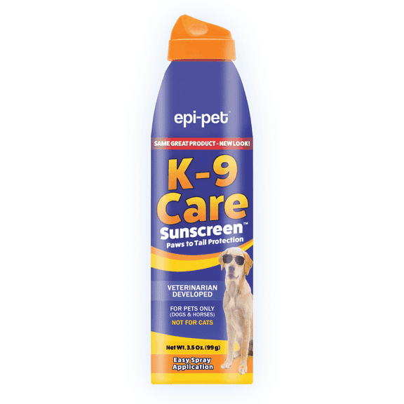 Epi-Pet K-9 Care Sunscreen Zinc-Free, Conditioning Spray with Ethylhexyl Methoxycinnamate for Dog and Horse, 3.5oz Bottle