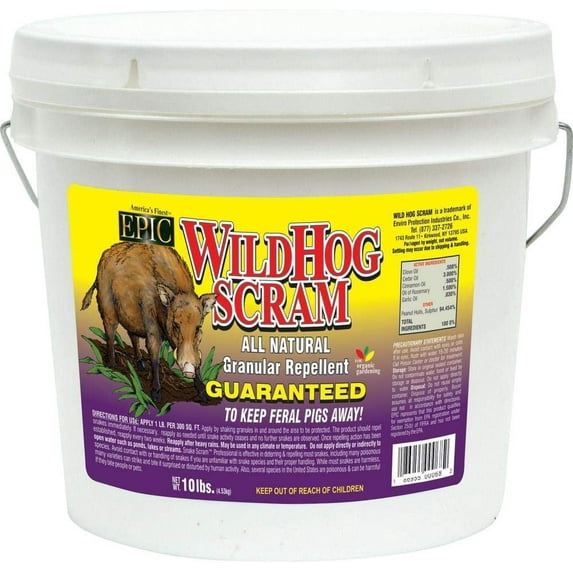 Epic 02118 Wild Hog Repellent Granular Bucket - 10-Lbs