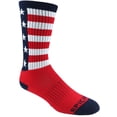 thumbnail image 1 of Epic Adult America Flag - Cute Novelty Fun Design Crew-Socks (1-Pair), 1 of 1