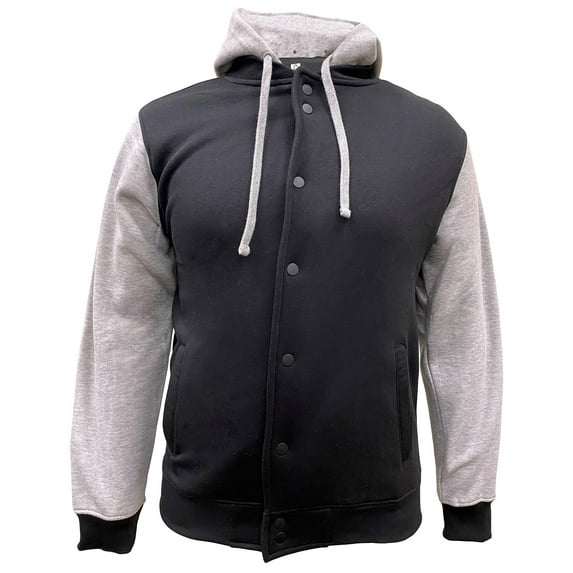 Epic Adult Letterman Varsity Jacket, Solid Trim Cotton Blend