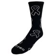 thumbnail image 1 of Epic Adult Melanoma Awareness Black Ribbon - Cute Novelty Fun Design Crew-Socks (1-Pair), 1 of 2
