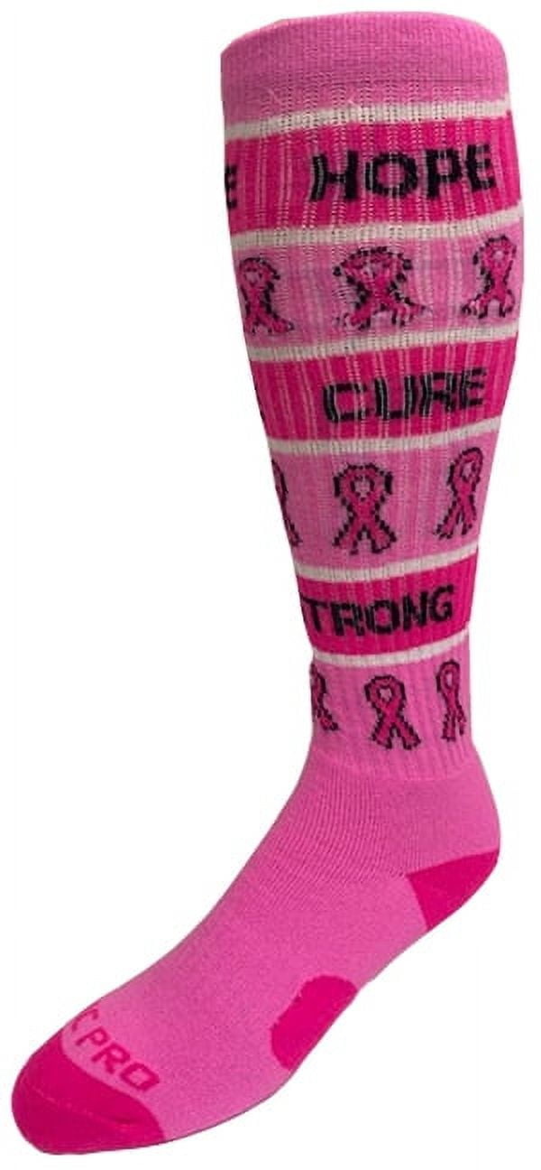 Epic Youth Over-The-Calf Breast Cancer Awareness Hope Cure Strong Pink ...