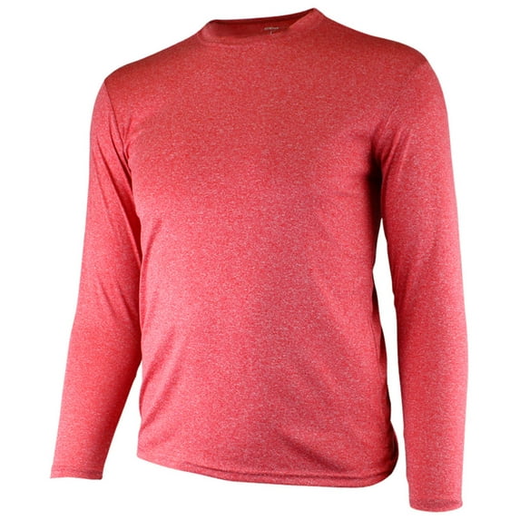 Epic Adult Performance Long-Sleeve Heather Crew T Shirt (10-Heathers Available)
