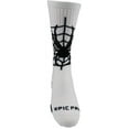 thumbnail image 1 of Epic Adult Spider N Web - Cute Novelty Fun Design Crew-Socks (1-Pair), 1 of 1