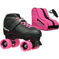 thumbnail image 1 of Epic Adult Super Nitro Pink Quad Speed Skates Package, 1 of 7