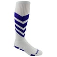 thumbnail image 1 of Epic Adult Victory V Stripes - Cute Novelty Fun Design Knee-High Socks (1-Pair), 1 of 1