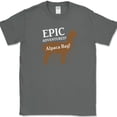 thumbnail image 1 of Epic Adventures Alpaca Bag T-Shirt Funny Camping RV Journey Tee - Charcoal, M, 1 of 1