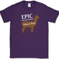 thumbnail image 1 of Epic Adventures Alpaca Bag T-Shirt Funny Camping RV Journey Tee - Purple, L, 1 of 1