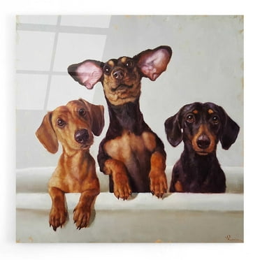 Epic Art '3 Amigos' by Lucia Heffernan, Acrylic Glass Wall Art, 12"x12"