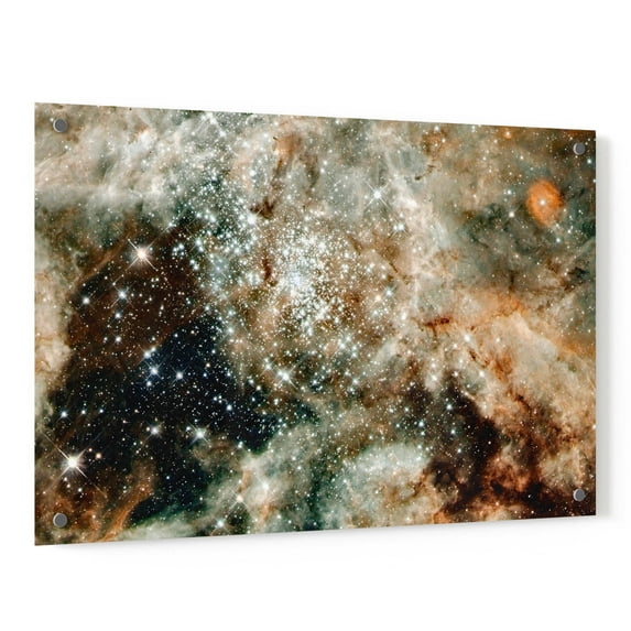 Epic Art '30 Doradus' Hubble Space Telescope Acrylic Glass Wall Art, 24"x36"