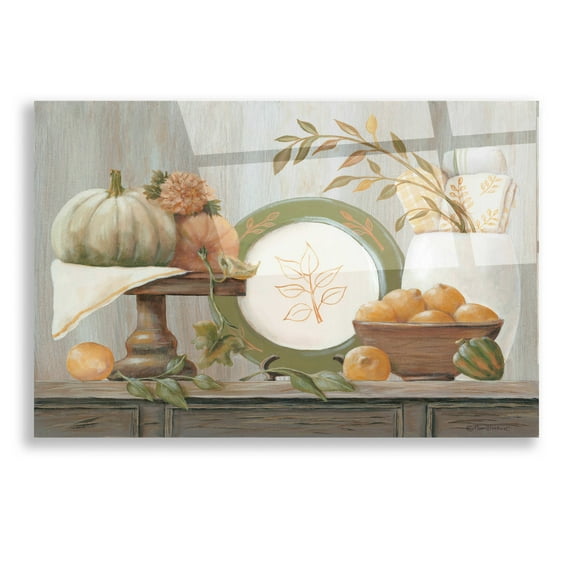 Epic Art 'A Harvest Kitchen' by Pam Britton, Acrylic Glass Wall Art, 16"x12"