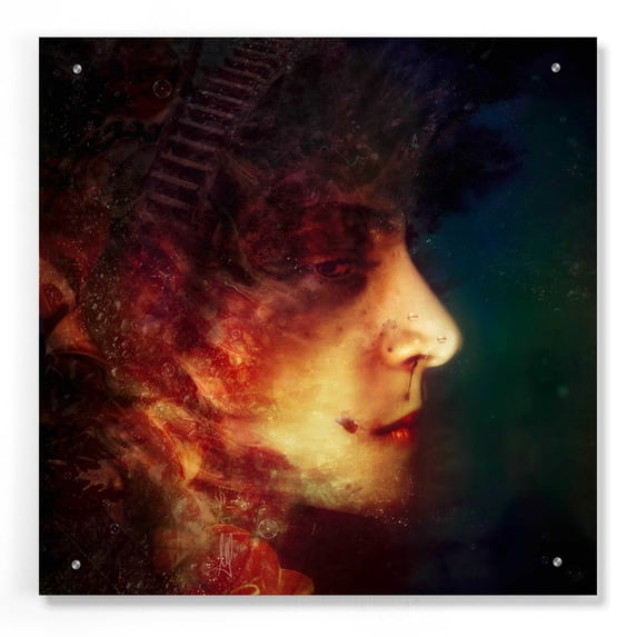 Epic Art 'A Moment of Doubt' by Mario Sanchez Nevado, Acrylic Glass Wall Art, 24"x24"