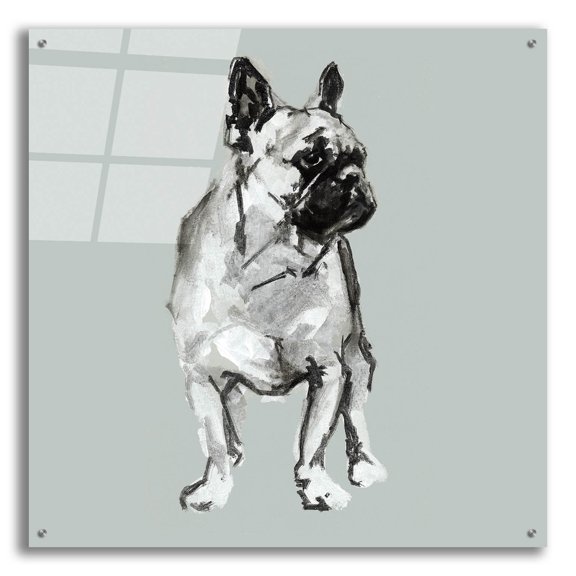 Epic Art 'A Very Pastel Modern Dog 9' by Cartissi Acrylic Glass Wall Art, 36" x 36"