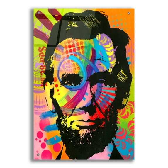 Epic Art 'Abraham Lincoln yeah bro' by Dean Russo, Acrylic Glass Wall Art, 24"x36"