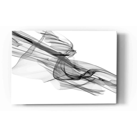Epic Art 'Abstract Black and White 19-48' by Irena Orlov, Acrylic Glass Wall Art, 16"x24"