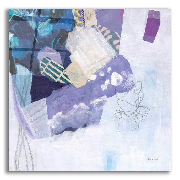 Epic Art 'Abstract Layers II' by Kathy Ferguson, Acrylic Glass Wall Art, 12"x12"