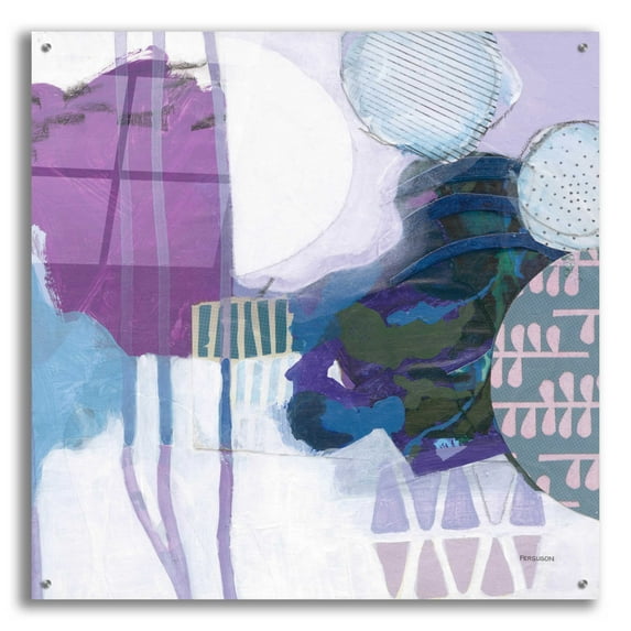 Epic Art 'Abstract Layers IV' by Kathy Ferguson, Acrylic Glass Wall Art, 36"x36"