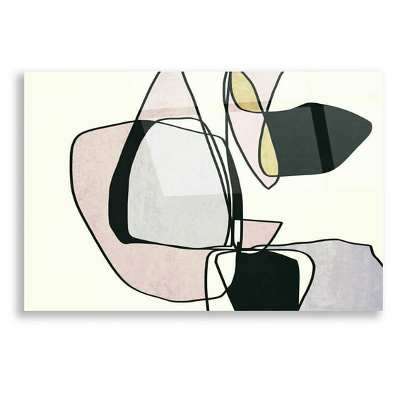 Epic Art 'Abstract Line Art 15' by Irena Orlov, Acrylic Glass Wall Art, 16"x12"