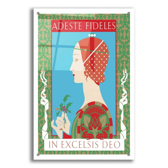 Epic Art 'Adeste Fidelis' by David Chestnutt, Acrylic Glass Wall Art, 24"x36"