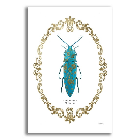 Epic Art 'Adorning Coleoptera VIII' by James Wiens, Acrylic Glass Wall Art, 12"x16"