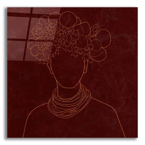 Epic Art 'Africa Live Collection-African Man' by Sabrina Balbuena, Acrylic Glass Wall Art, 12"x12"