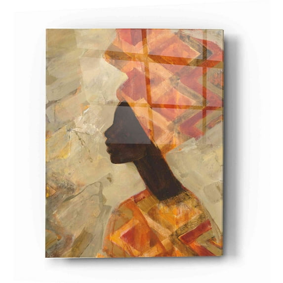 Epic Art 'African Beauty II' by Albena Hristova, Acrylic Glass Wall Art, 12"x16"