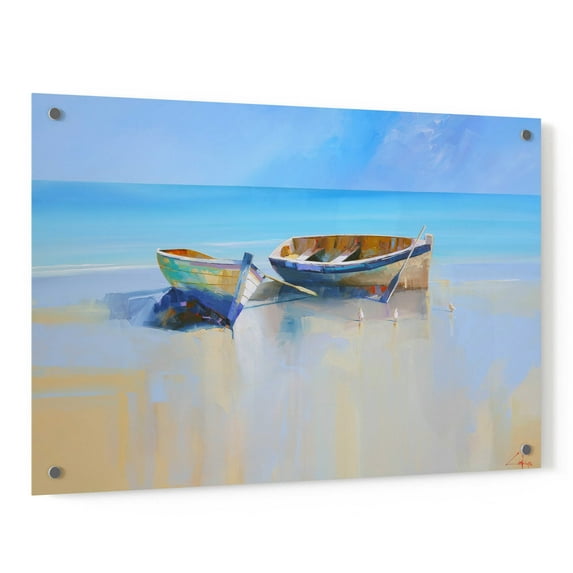 Epic Art 'Afternoon Gulls' by Craig Trewin Penny, Acrylic Glass Wall Art, 36"x24"