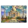 thumbnail image 1 of Epic Art 'Agra Uttar Pradesh India Taj Mahal' by Pedro Gavidia, Acrylic Glass Wall Art, 24"x16", 1 of 8