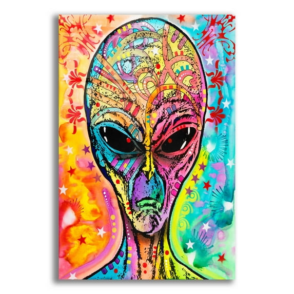 Epic Art 'Alien - Far Out' by Dean Russo, Acrylic Glass Wall Art, 16"x24"