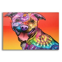 Epic Art 'All Smiles' by Dean Russo, Acrylic Glass Wall Art, 24"x16"