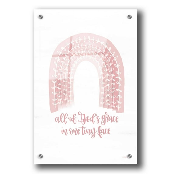 Epic Art 'All of God's Grace' by Imperfect Dust, Acrylic Glass Wall Art, 24"x36"