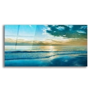 Epic Art Amelia Island Dawn by Kent Sullivan, Acrylic Glass Wall Art, 24x12