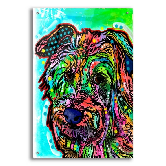 Epic Art 'Amelia' by Dean Russo, Acrylic Glass Wall Art, 24"x36"