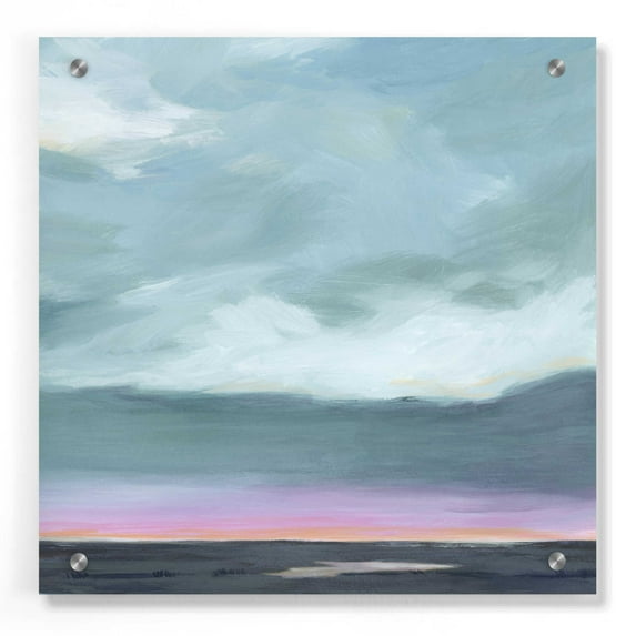 Epic Art 'Amethyst Marsh II' by Grace Popp, Acrylic Glass Wall Art, 36"x36"