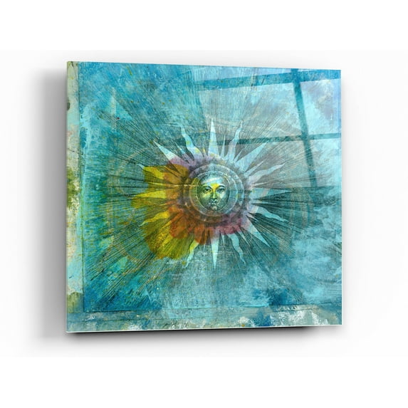 Epic Art 'Ancient Sun' by Elena Ray Acrylic Glass Wall Art, 24"x24"