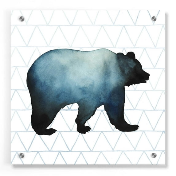 Epic Art 'Animal Silhouettes I' by Grace Popp, Acrylic Glass Wall Art, 36"x36"